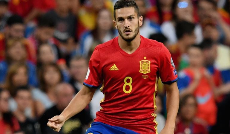 Koke, en el partido del Bernabéu entre España e Italia.