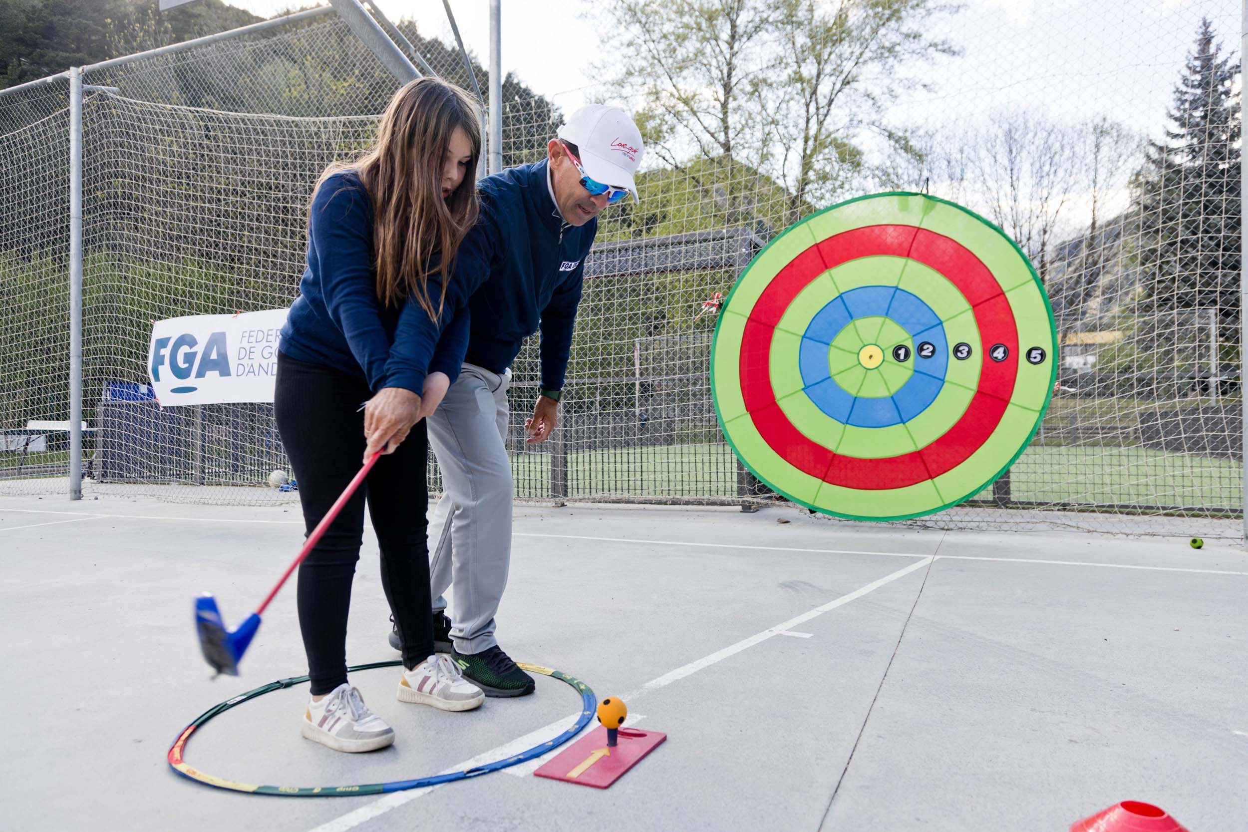 El golf va ser una de les novetats en la segona edició del FestiSport de la Massana