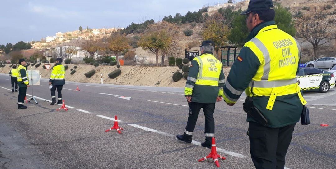 Control de la Guardia Civil en las carreteras de la provincia.