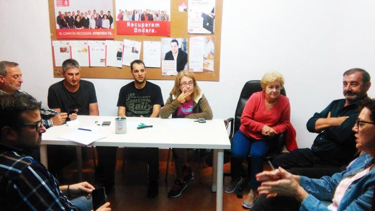 Imagen de la última asamblea celebrada por el PSPV-PSOE de Ondara. 