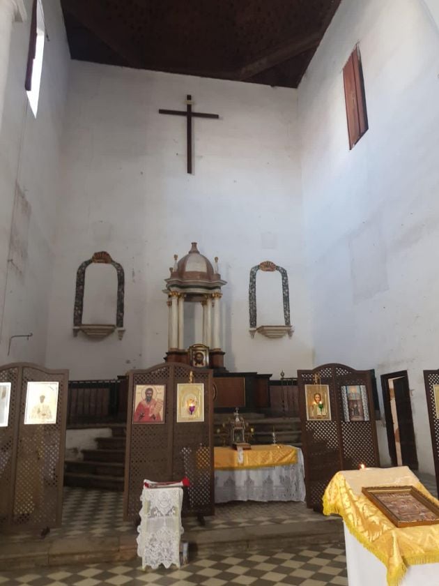 Iglesia de San Bartolomé, en el Albaicín granadino, sede de la nueva parroquia ortodoxa rusa en Granada