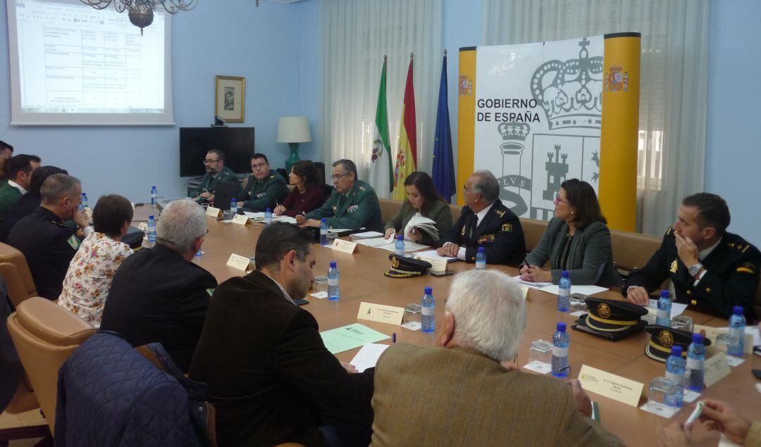 Asistentes a la reunión de coordinación de cara a la próxima campaña de la aceituna.