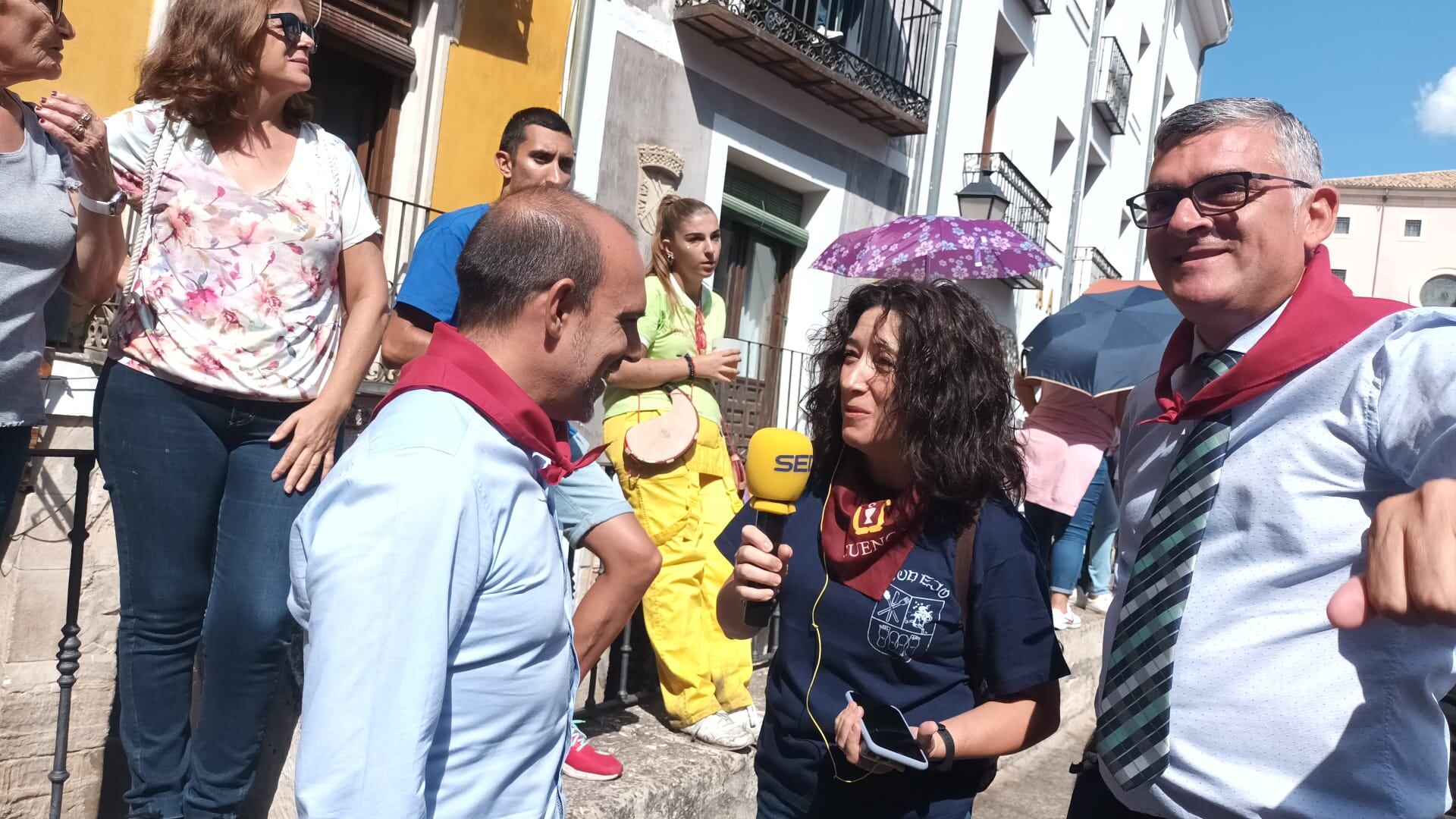 Pablo Bellido (i) ha pasado también por la edición especial de Hoy por Hoy Cuenca desde San Mateo