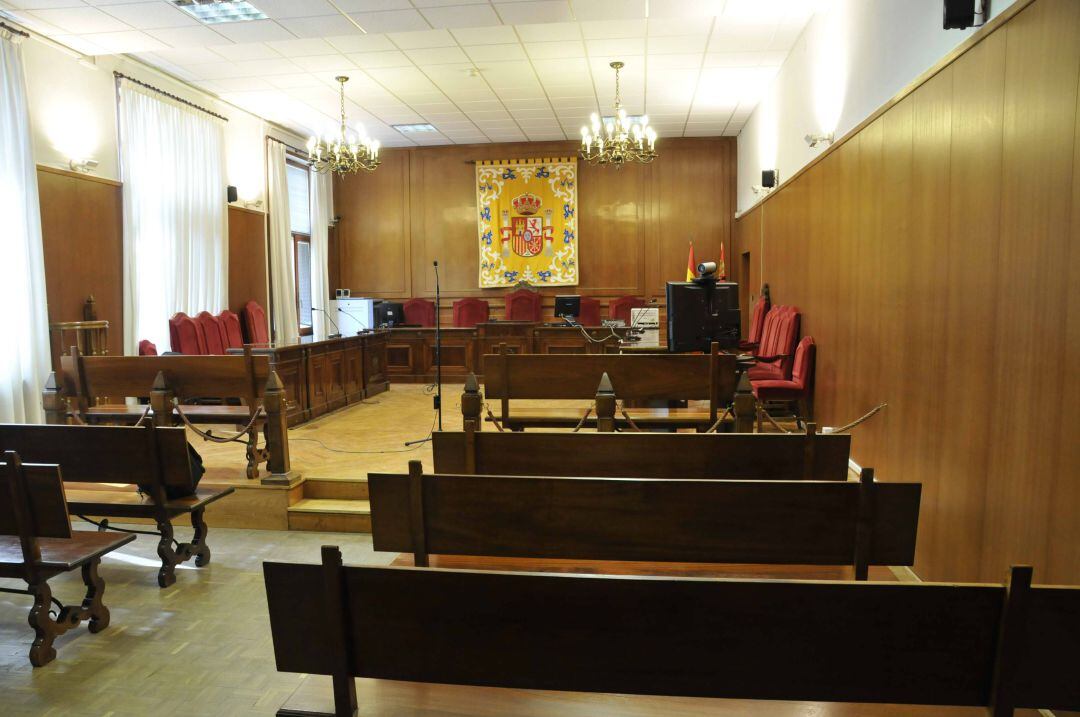 En la imagen la sala de vistas de la Audiencia provincial de Segovia