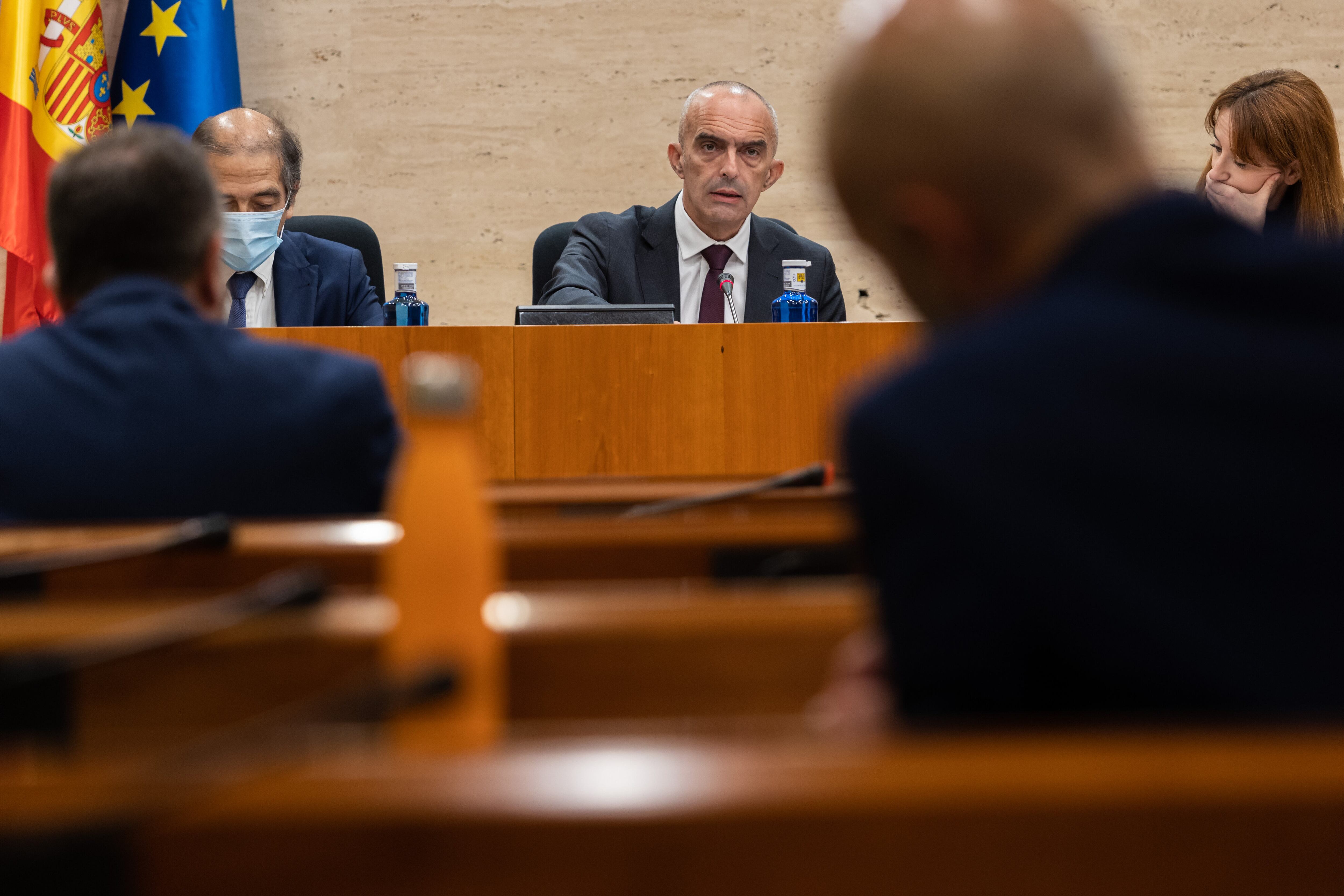 El director general de Salud Pública, Juan Camacho, comparece, en las Cortes regionales, para informar sobre la situación actual, las actuaciones realizadas y la previsión de medidas extraordinarias a implementar en relación con la evolución de la COVID-19 en Castilla-La Mancha