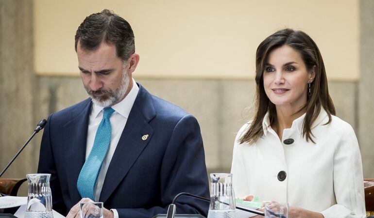 El rey Felipe VI y la reina Letizia, durante un acto de la Fundación &#039;Princesa De Asturias&#039;