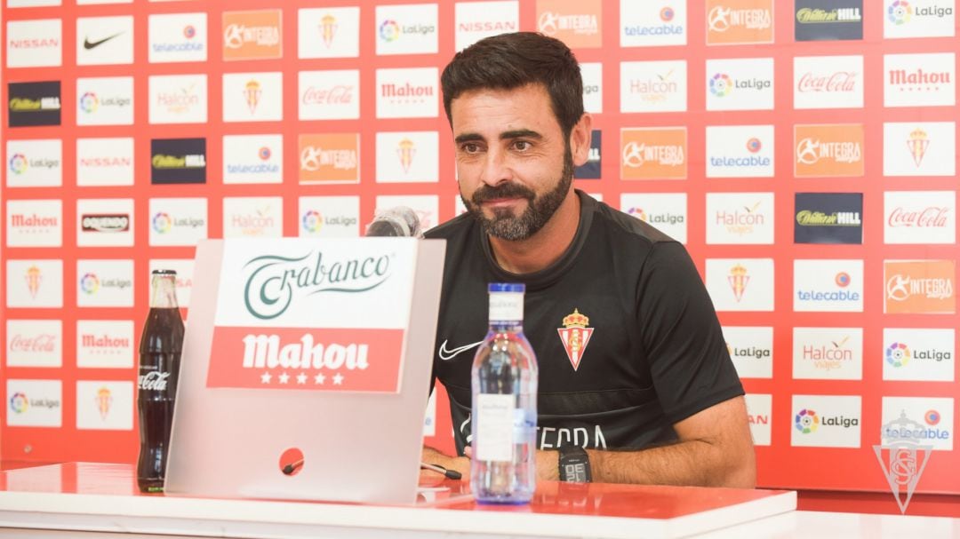 David Gallego durante la rueda de prensa.