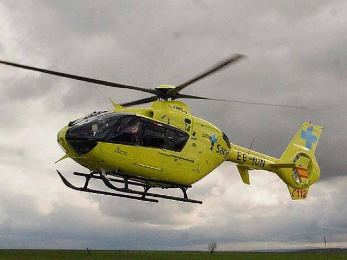 Herido un motorista de 35 años en la A-67 en Páramo de Boedo