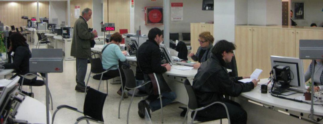 Oficina de empleo, fotografía de archivo