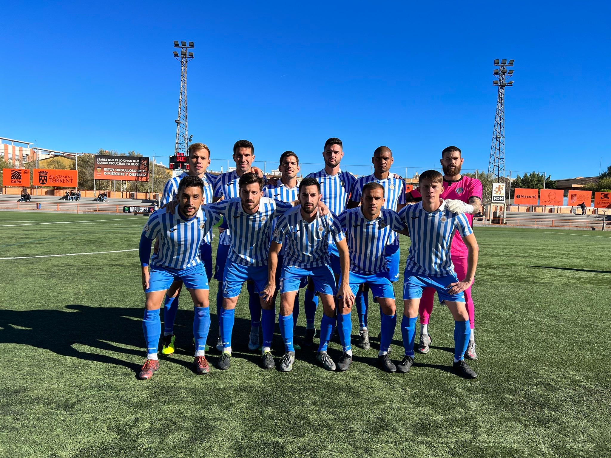 Once inicial del CF Gandia en el San Gregorio