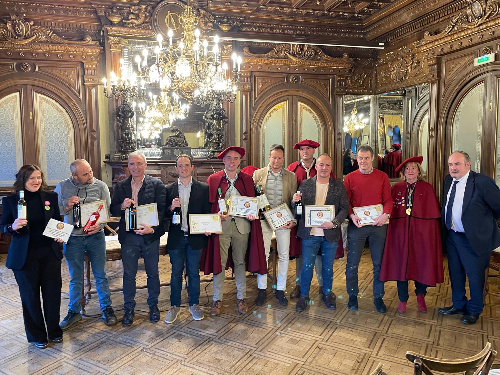 Entrega de premios del XXXII Concurso de la Cofradía del Vino