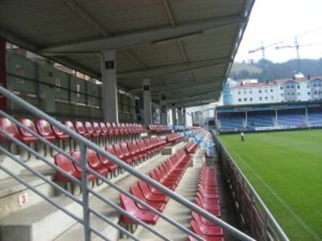 Vista actual de la tribuna norte