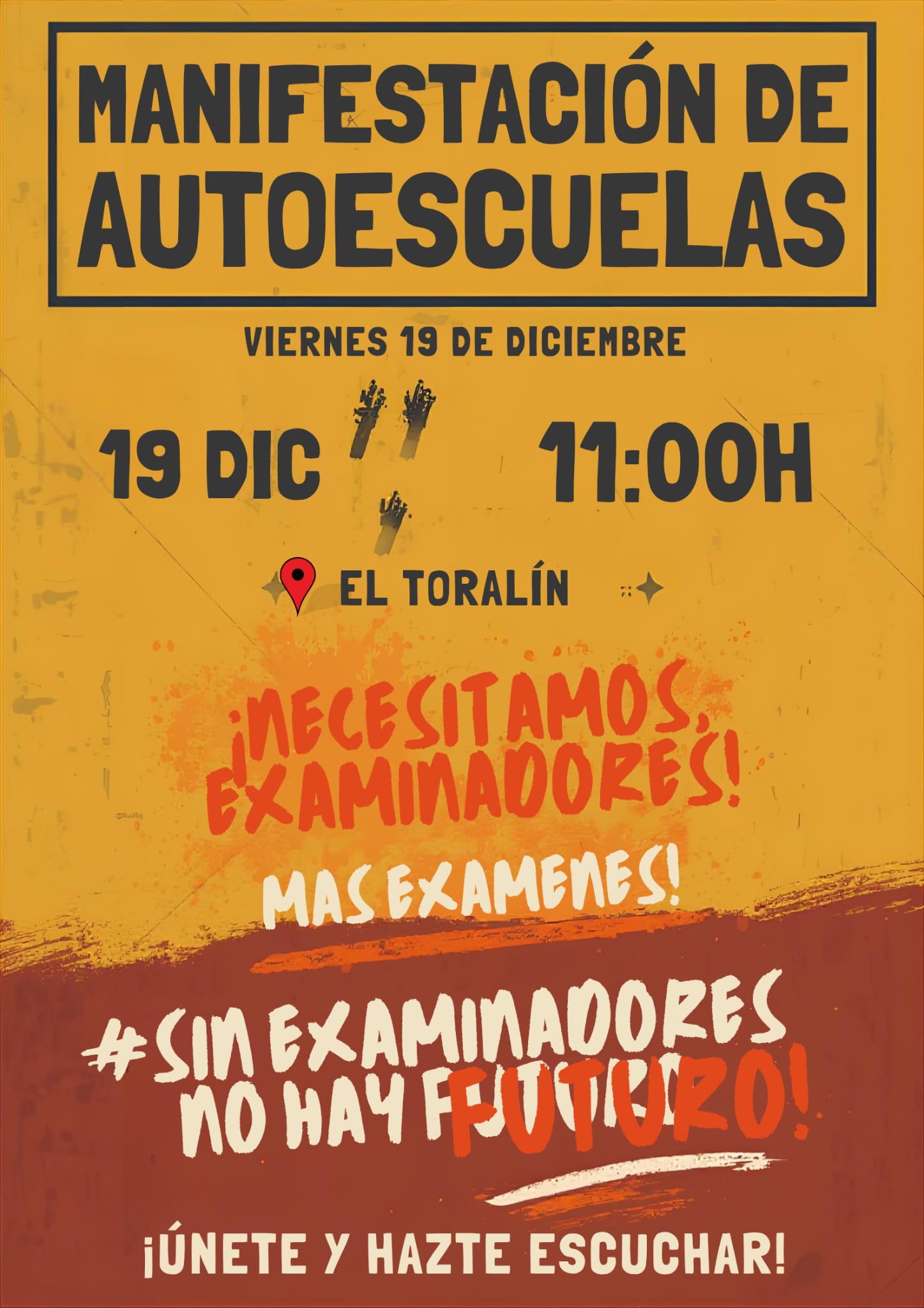 Cartel de la protesta