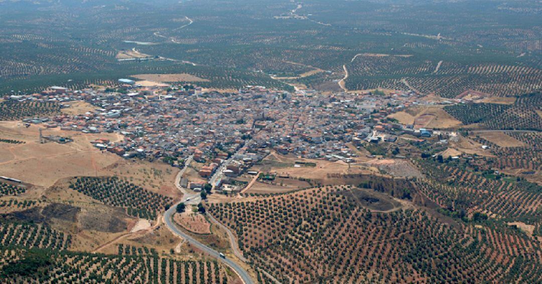 Vista aérea de Navas de San Juan.