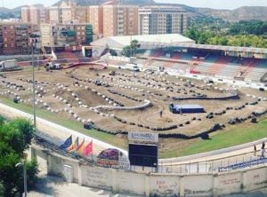 El circuito preparado para la fiesta del Supercross