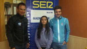 Félix García (i), Sara Antón y Diego Sevilla en los estudios de SER Madrid Sur