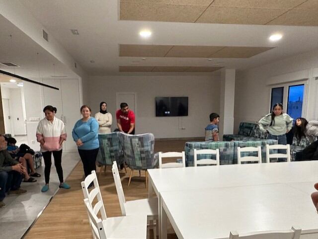 Familias de Santa Clara en la Casa Familiar de Cruz Blanca