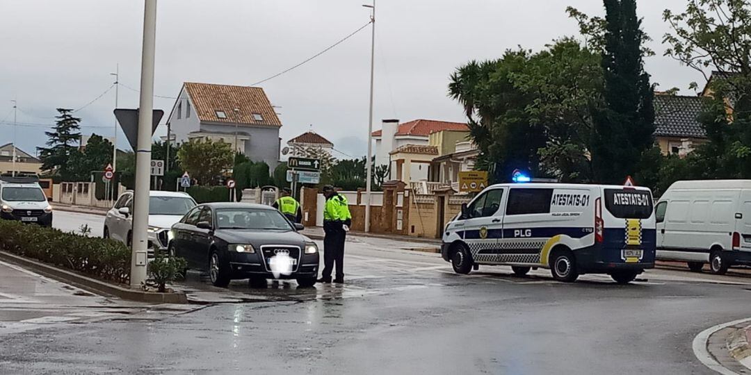 Controles de la Policía Local de Gandia 