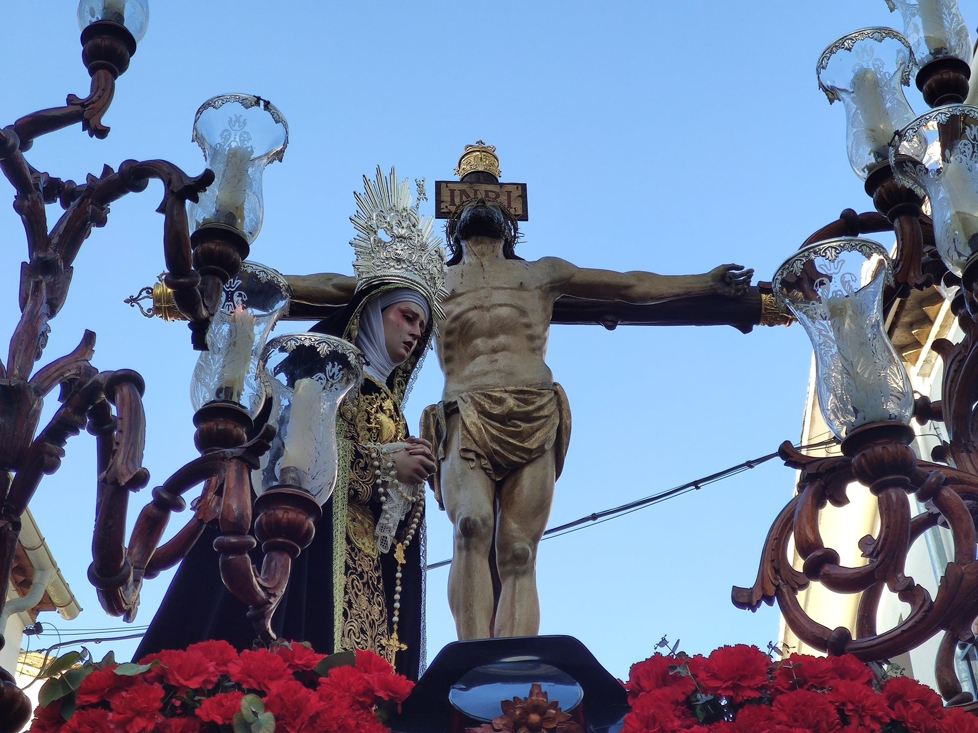 Paso de misterio de la Cofradía de la Expiración de Baeza.