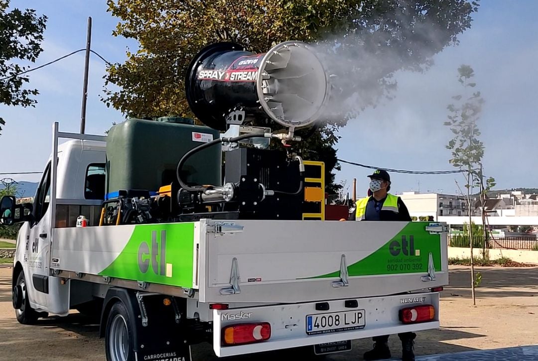 Nuevo camión desinfectante en Gandia 