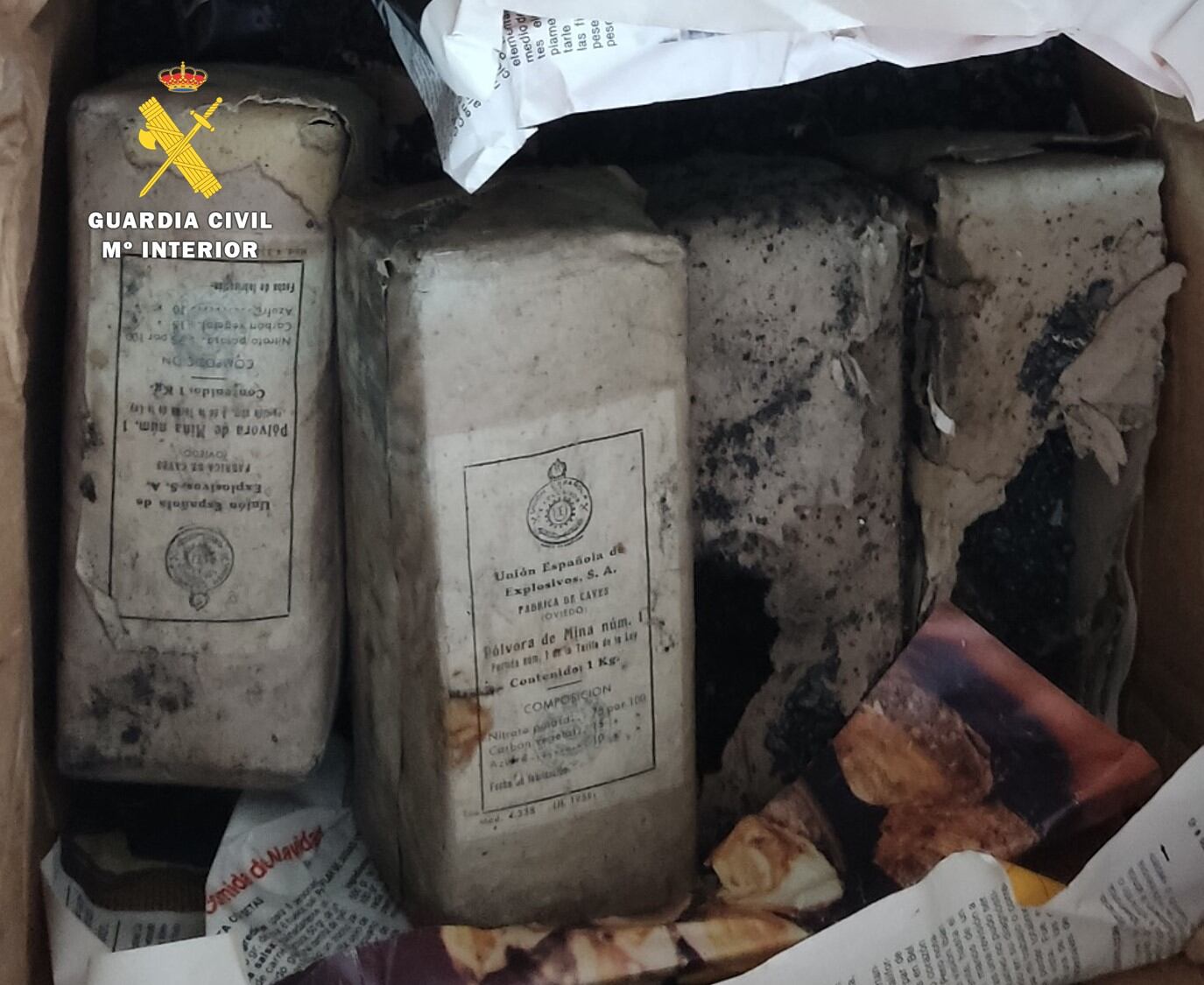 El explosivo fue destruido de manera controlada por especialistas del Grupo GEDEX-NRBQ de la Comandancia de Burgos