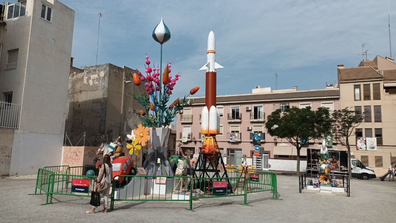 Hogueras de San Juan 2023, barrio del Raval (Elche)