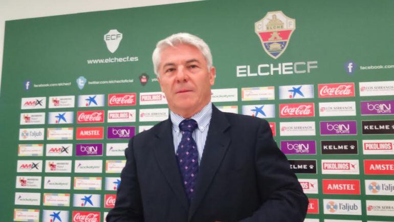 El presidente del Elche C.F. Juan Serrano ve opciones de ascenso