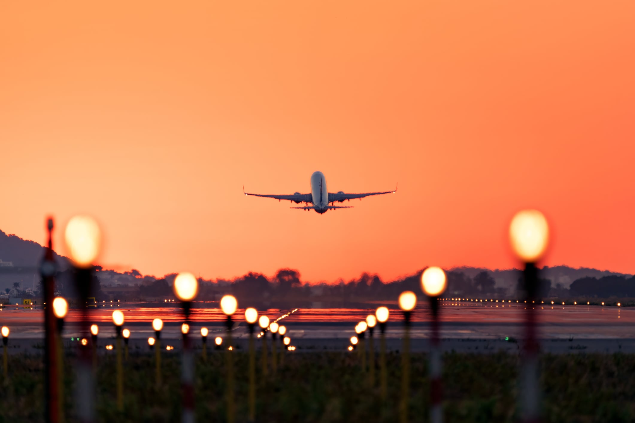 Despegue de un avión.