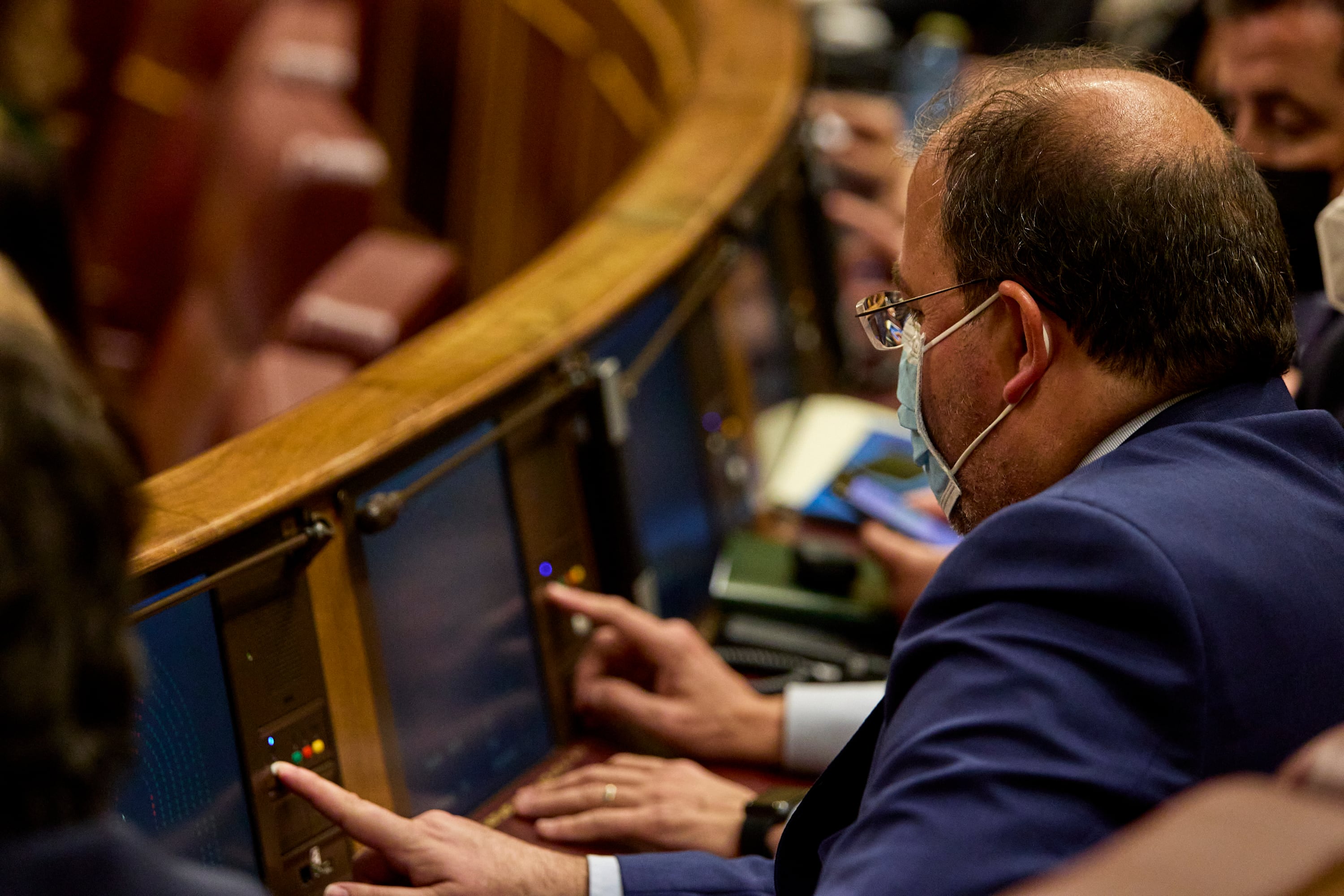 El diputado Alberto Casero (PP) durante una votación en el Congreso