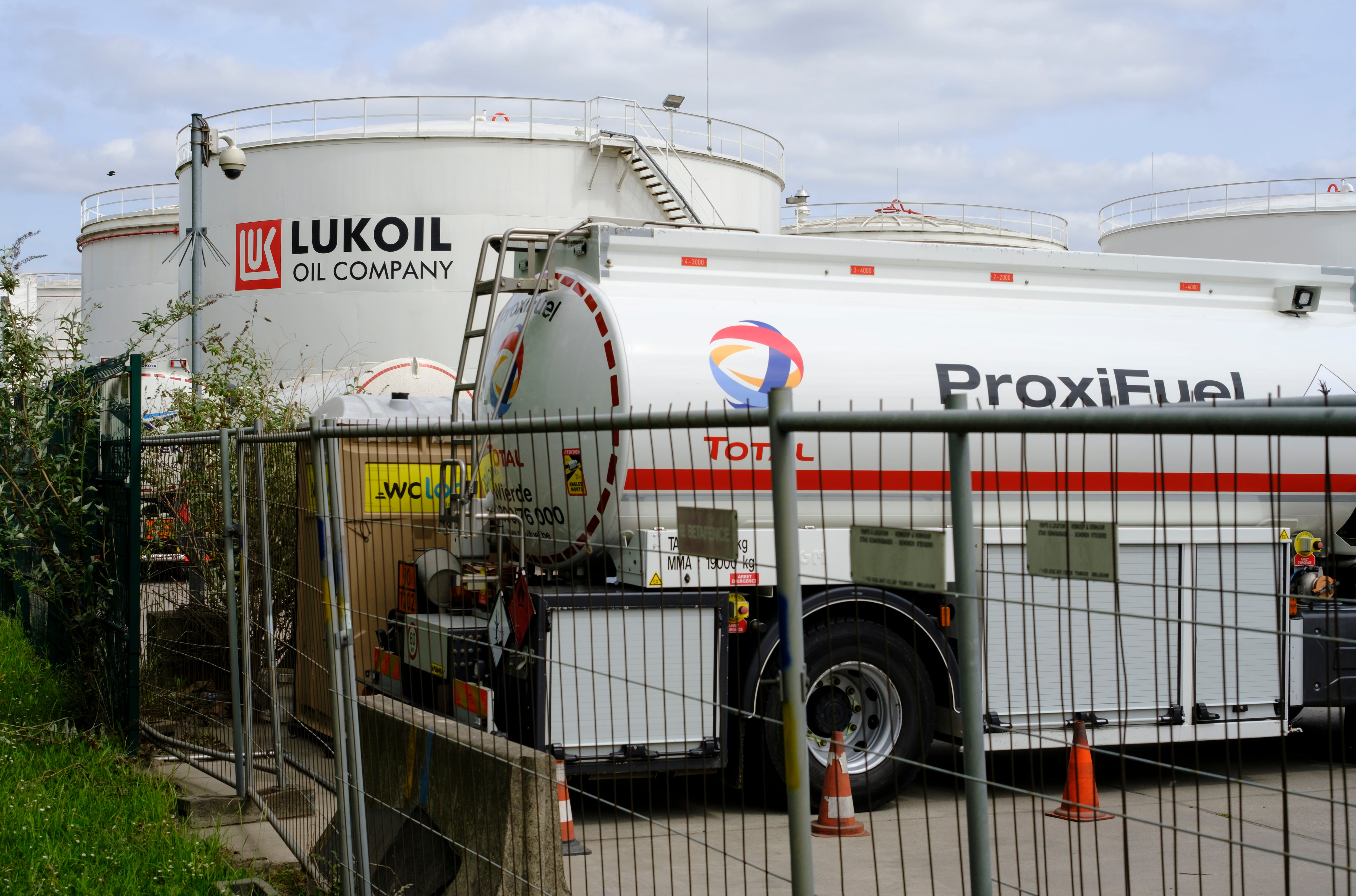 Instalaciones de la petrolera rusa Lukoil.