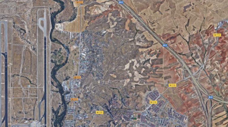 Vista aérea de Paracuellos de Jarama
