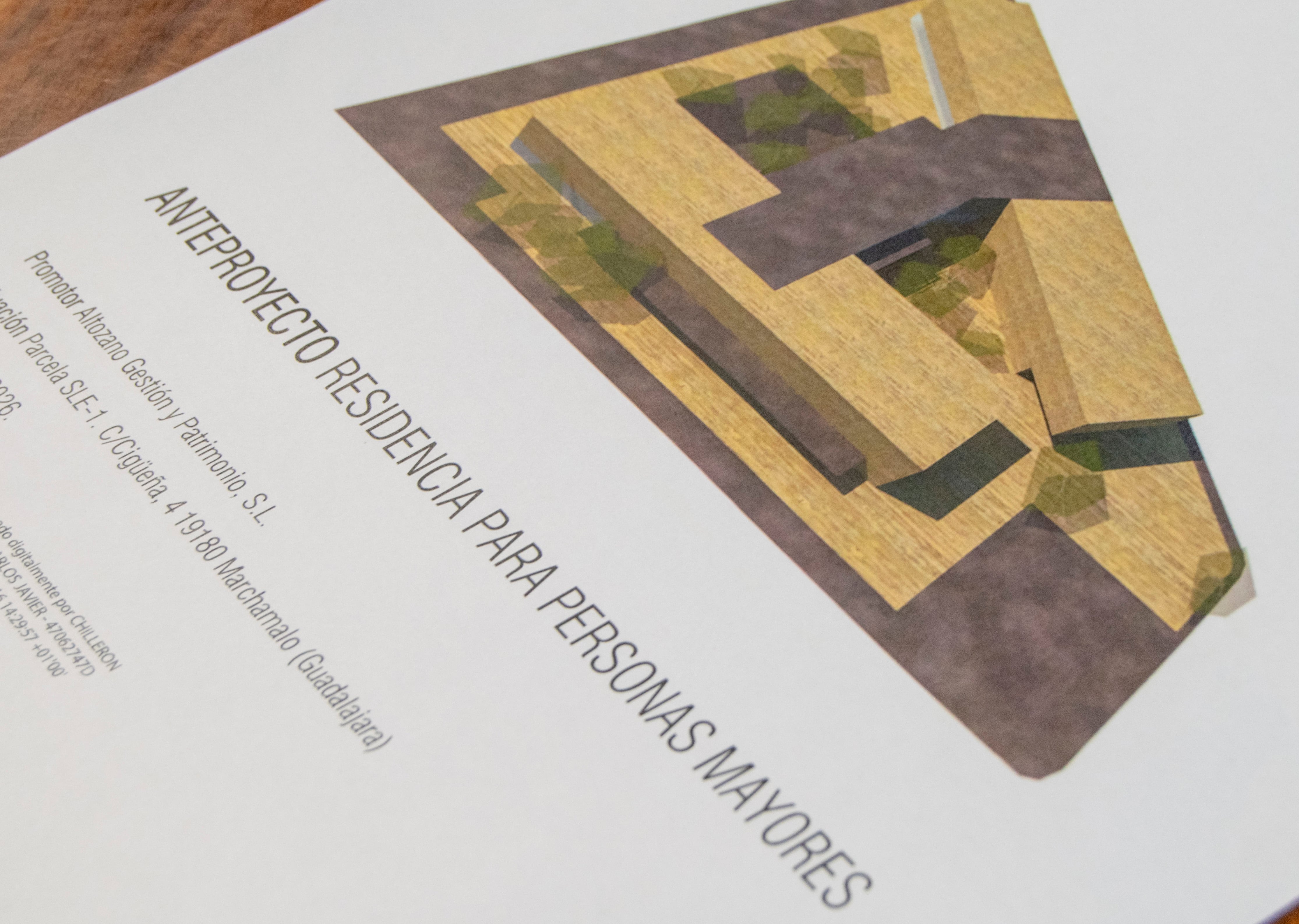 Anteproyecto de la residencia de Marchamalo