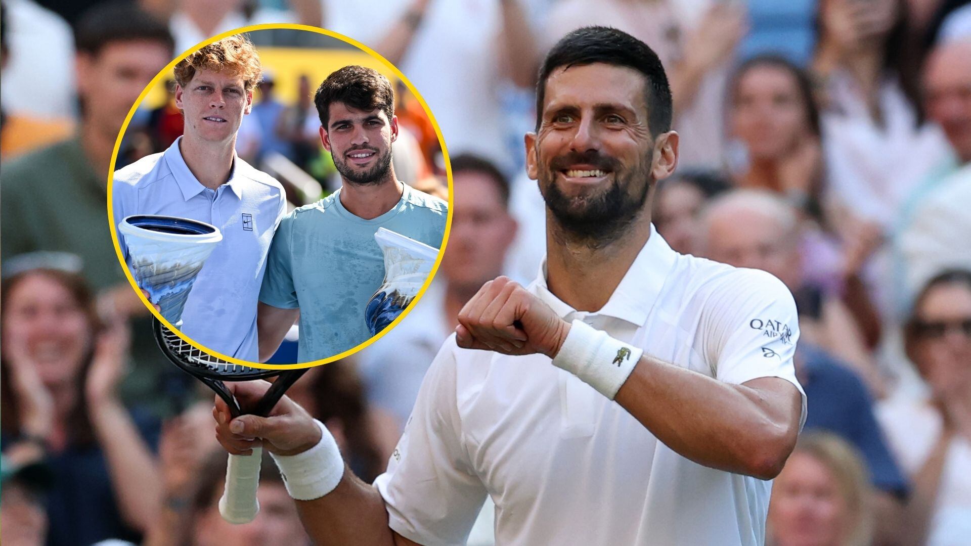 Djokovic sobre Alcaraz y Sinner