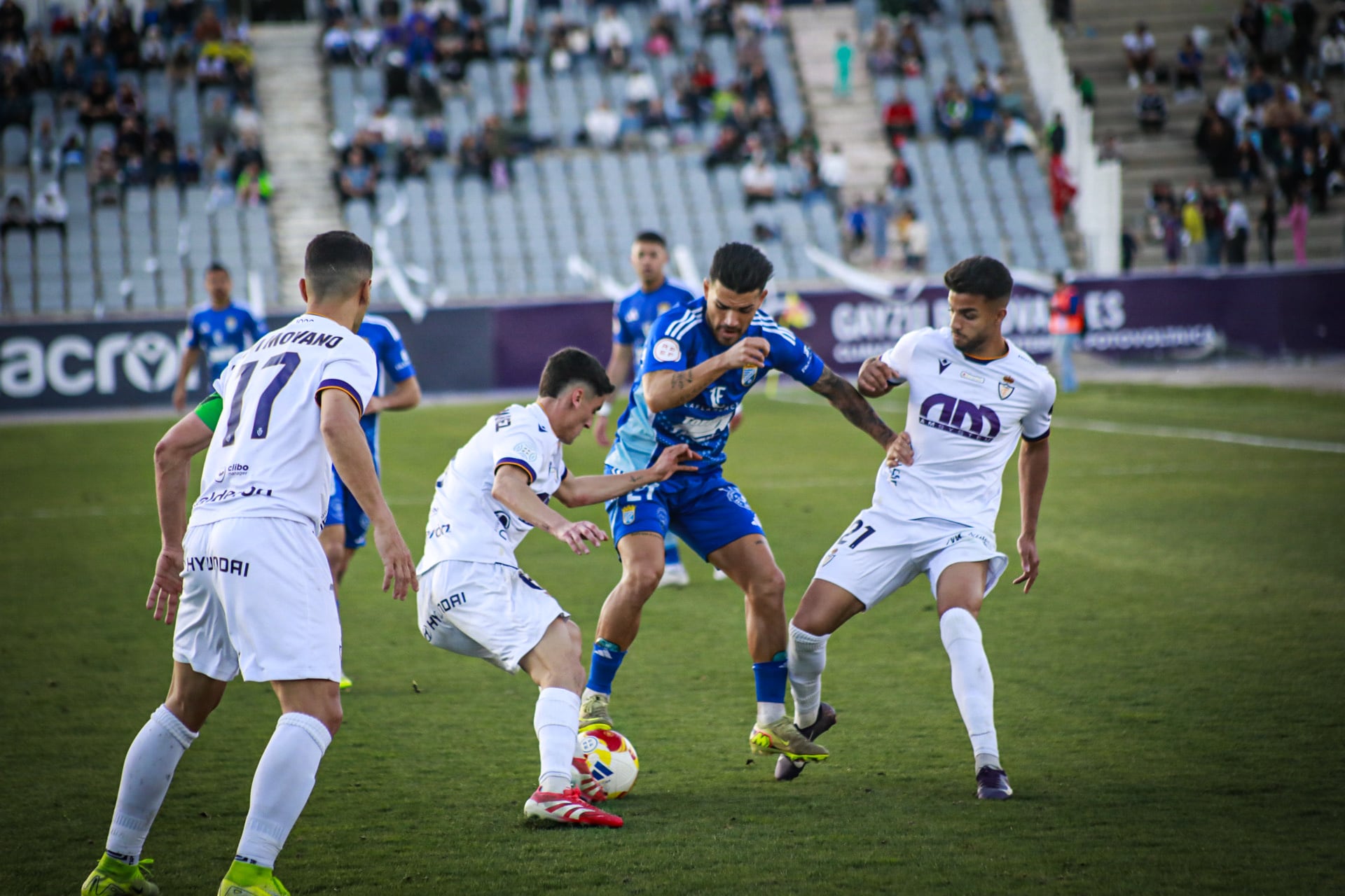 Imagen del partido entre el Real Jaén y el Xerez CD