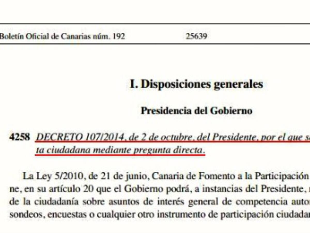 El PP espera que el Gobierno de Canarias "no utilice trampas legales, como el de Cataluña" para realizar la consulta