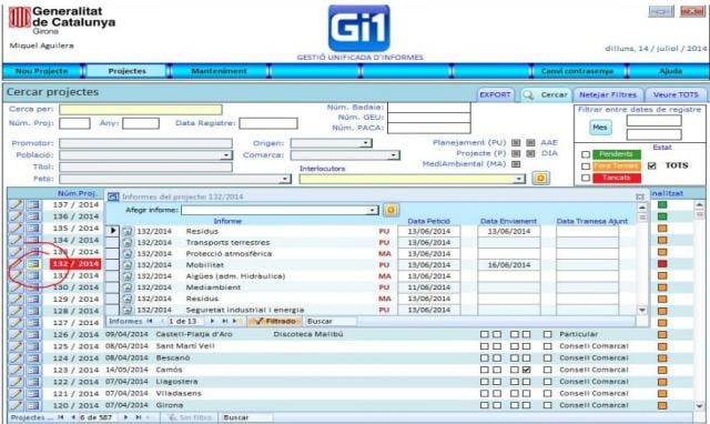 Una imatge del nou programa de gestió. Imatge: Gencat