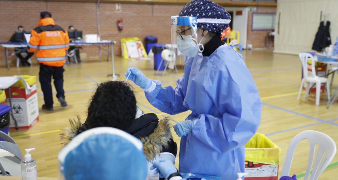 Realización de test de antígenos en la Comunidad de Madrid