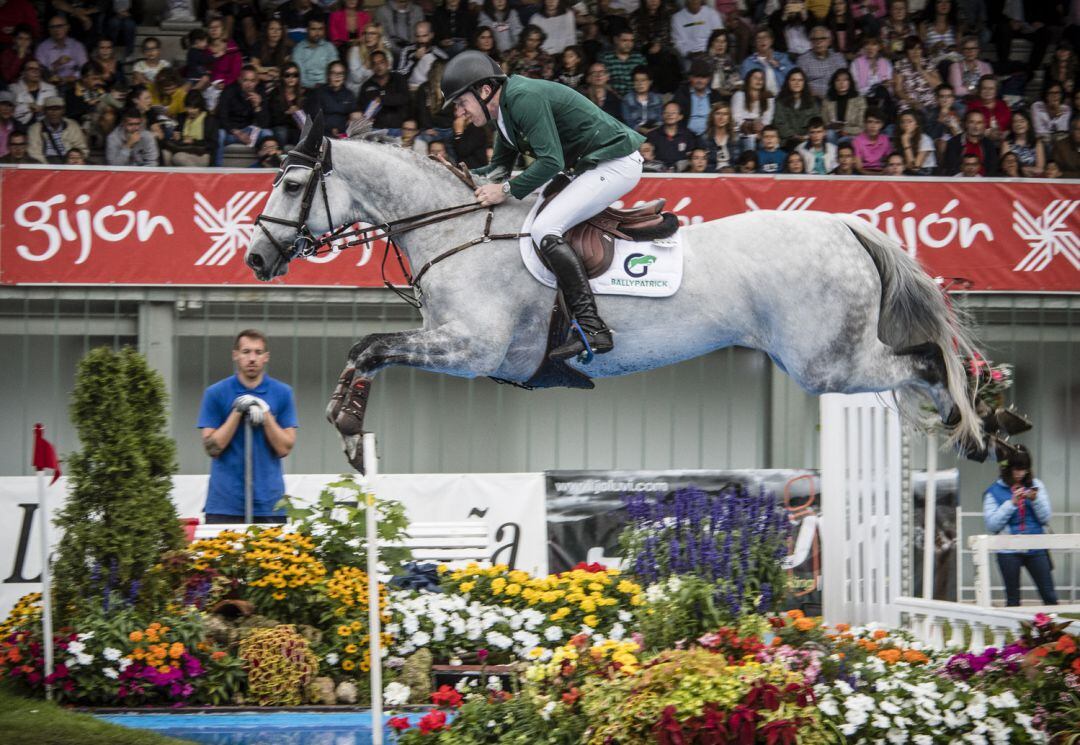 Greg Patrick Broderick durante su participación en el Gran Premio de Gijón