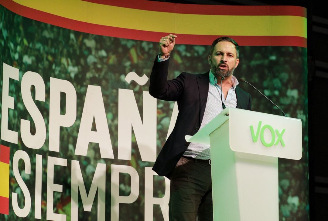 El presidente de Vox y candidato presidencial, Santiago Abascal