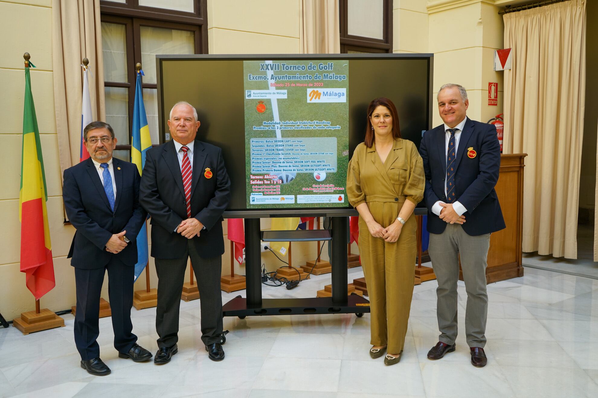El vigésimo séptimo torneo de golf Ayuntamiento de Málaga fue presentado este miércoles y contará con la participación de 120 jugadores