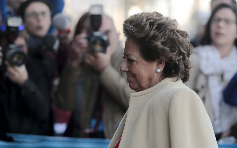 Former mayor of Valencia, Rita Barbera arrives at court to testify in the Noos case, in which Spain&#039;s Princess Cristina stands accused of tax fraud in Palma de Mallorca, Spain, April 12, 2016. REUTERSEnrique Calv