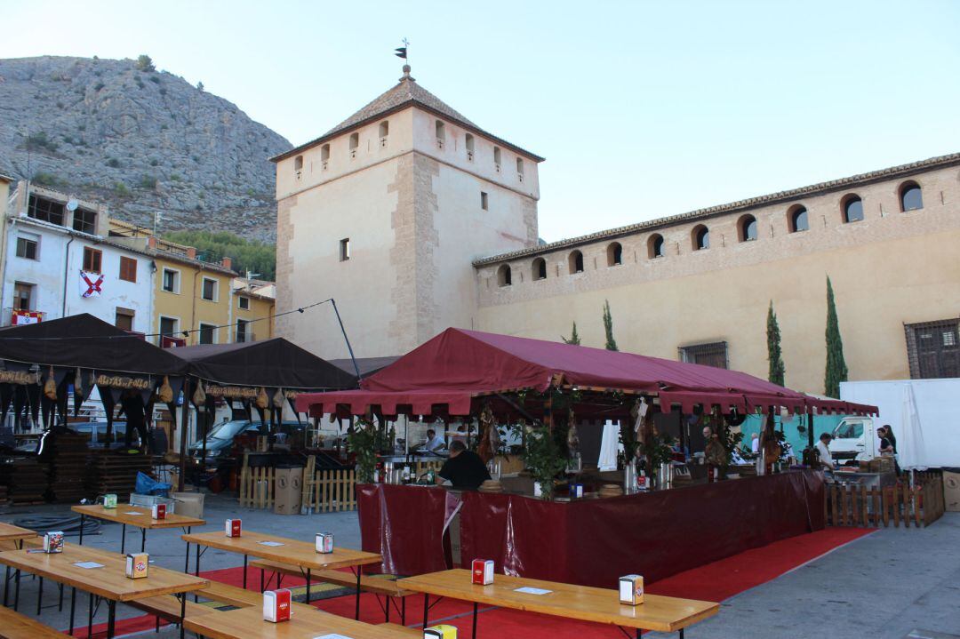 El Palau Comtal en una anterior edición de la Fira de Tots Sants