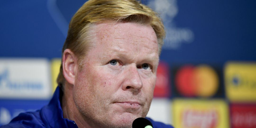 Ronald Koeman, durante la rueda de prensa previa al partido ante la Juventus