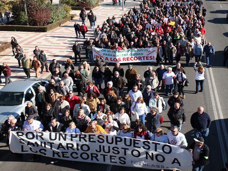 Marcha en Fuenlabrada por más presupuesto para el hospital