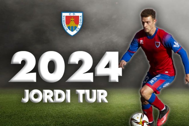 Jordi Tur renueva su contrato con el Numancia hasta 2024