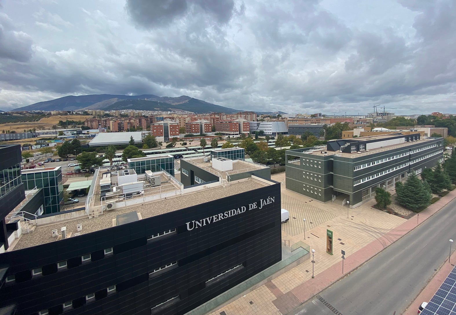 Campus de Las Lagunillas de la Universidad de Jaén, en una vista aérea