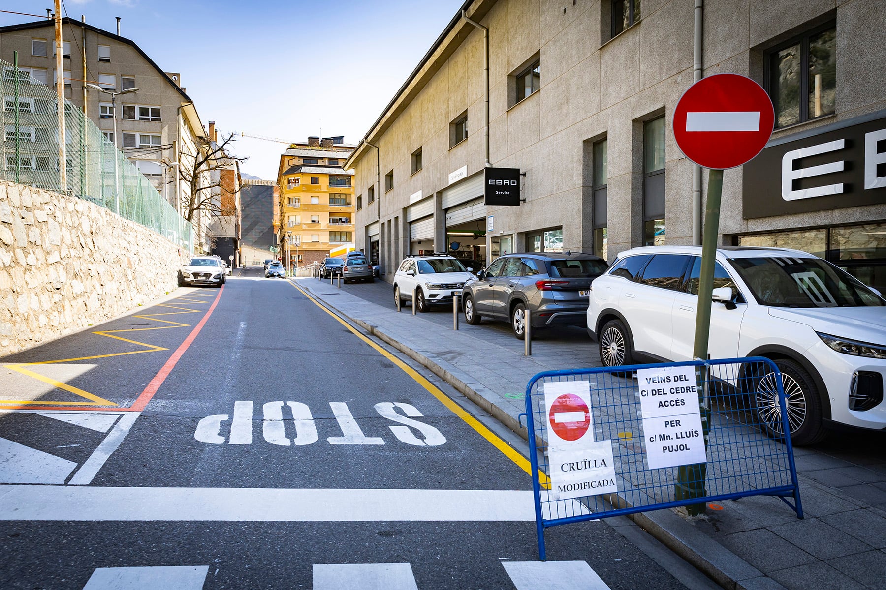 El comú d'Andorra la Vella converteix en sentit únic el carrer de Sant Vicenç a Santa Coloma