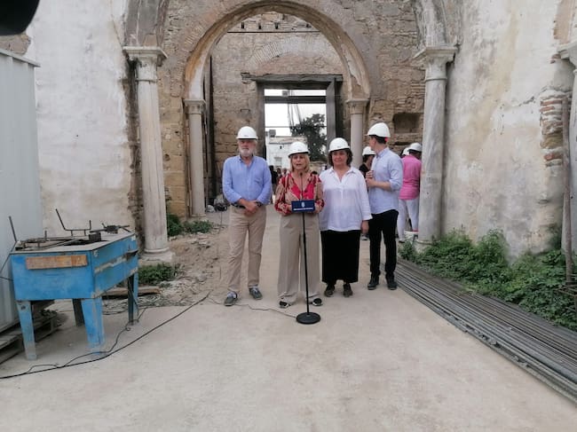 María José García Pelayo, alcaldesa de Jerez, este martes en el interior del Palacio de Riquelme