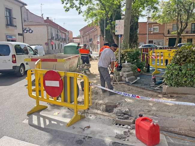 Comienzan en Paracuellos de Jarama las obras de reforma de aceras de Miramadrid y el casco antiguo