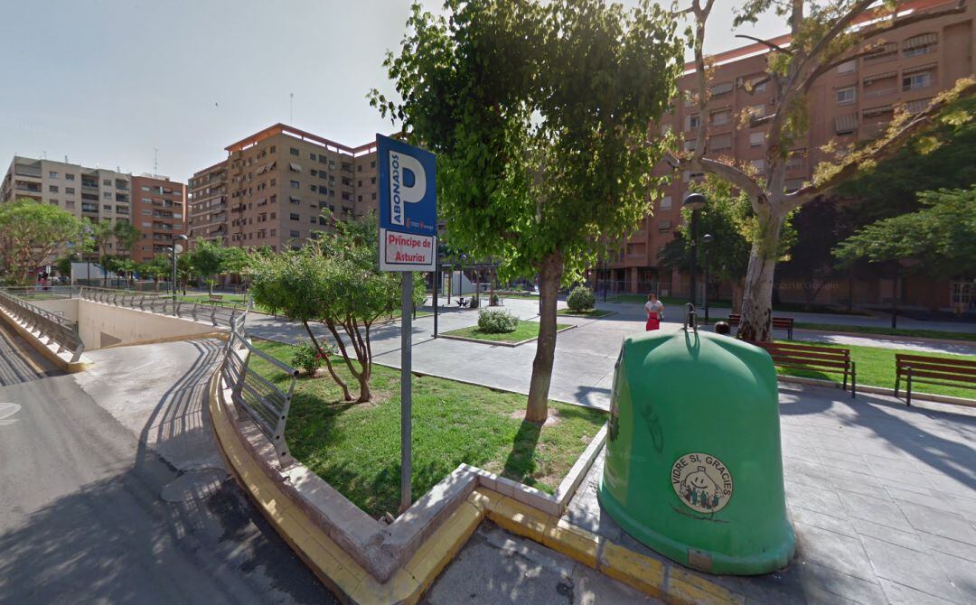 Plaza príncipe de Asturias en la que ha tenido lugar el altercado. 